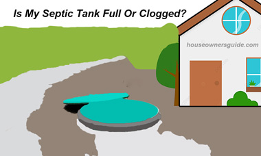 septic tank full or clogged